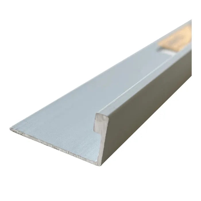 8mm Matt Silver Aluminium Angle 3m