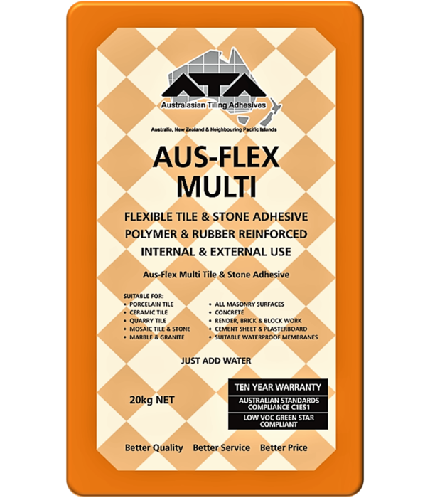 Ausflex Multi Orange Flexible Tile Adhesive 20kg