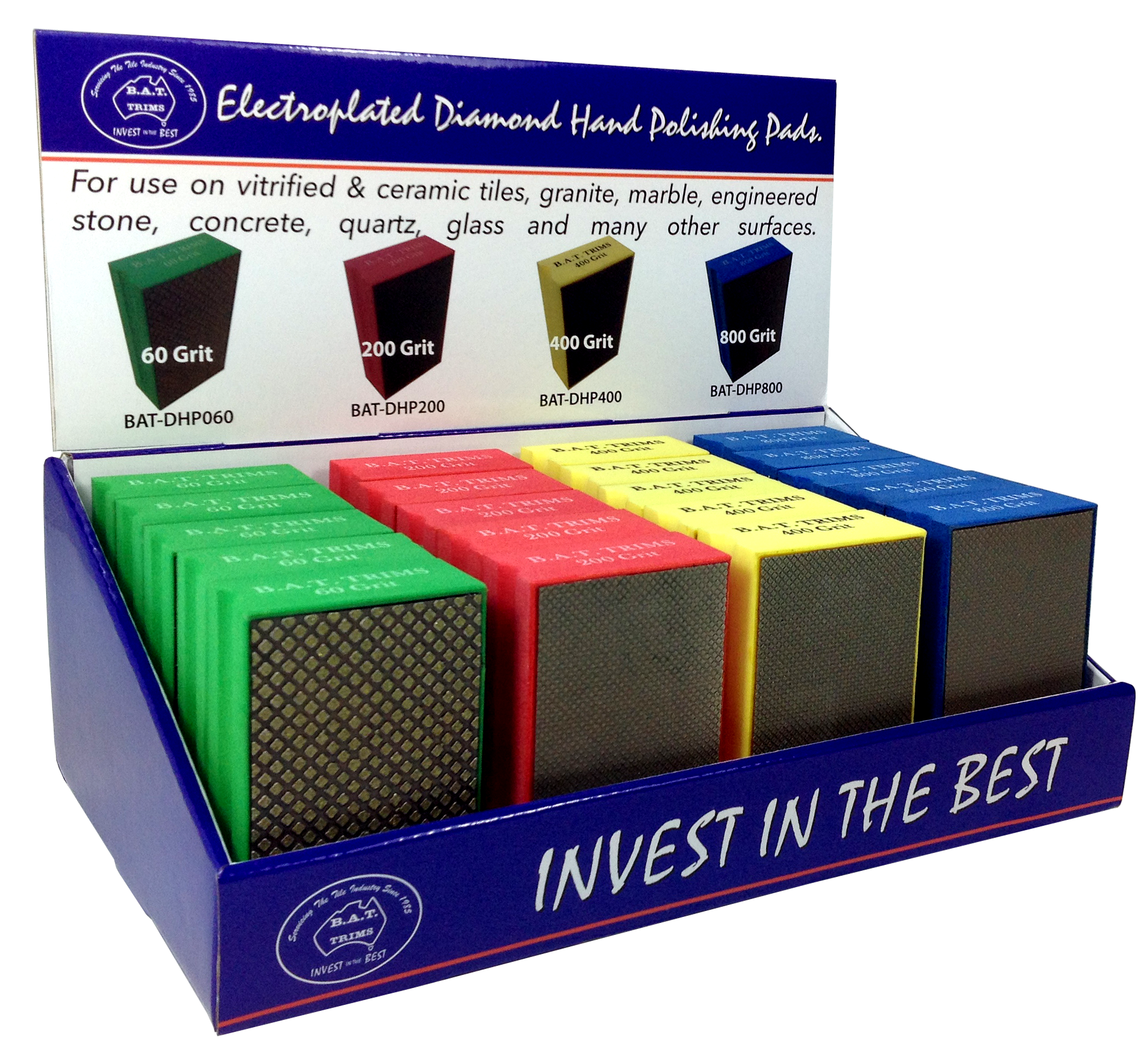 B.A.T. Diamond Hand Polishing Pad 4"