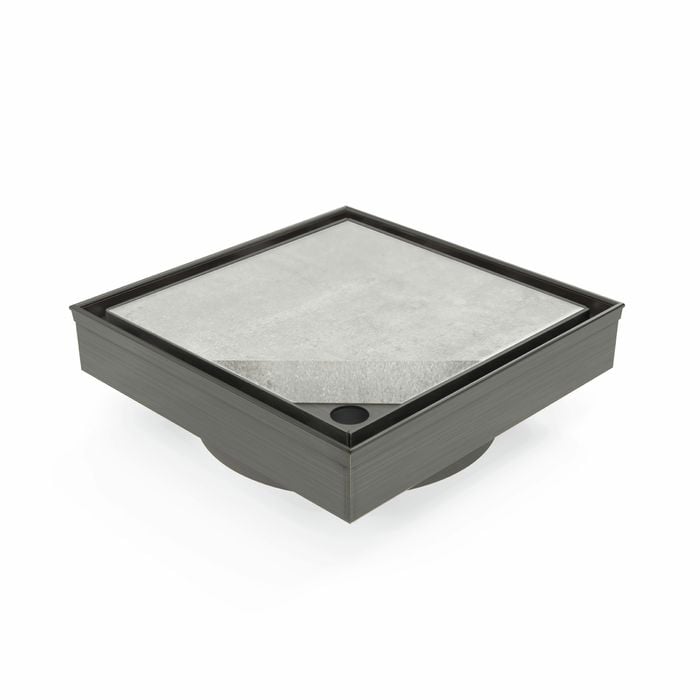 Gunmetal Grey 110x110mm Floor Drain