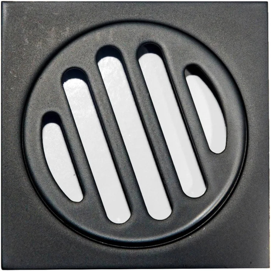 Matt Black 110x110mm Floor Drain