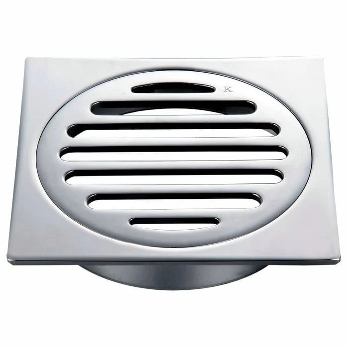 100mm Chrome Square Floor Waste
